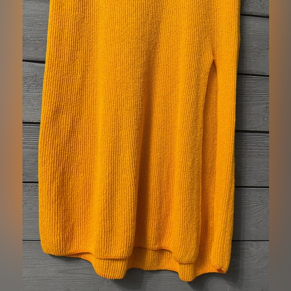 Rag & Bone Soleil Ribbed Knit Midi Skirt in Orange Sz Small - Picture 13 of 16